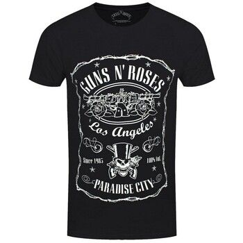 Guns N Roses Camiseta Paradise City Label para mujer