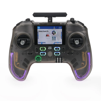 Flysky ProArt PA01 2.4GHz 18CH AFHDS 3/ELRS Controlador de radio con gimbal Hall incorporado de 500mW y pantalla IPS a c