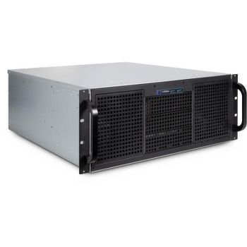 Servidor Inter-Tech 4U 40248 Rack Negro Gris ATX micro ATX Mini-ITX SSI CEB