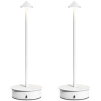 lamparas de mesa 10x10x30 cm blanco