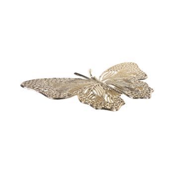 Figura De Metal Dorado 24 Cm Forma Mariposa Accesorio Moderno Industrial Madiun