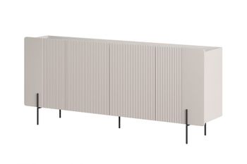 Aparador de 4 puertas con pie de metal cachemira 200x87 cm
