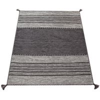 alfombra tejida a mano kilian gris  200x290 cm