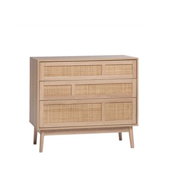 Cómoda en ratán  90 cm x 80 cm