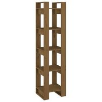 estanteriadivisor de espacios madera marron miel 41x35x160 cm vidaxl