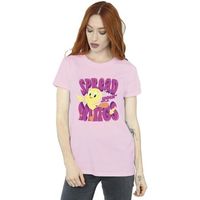 dessins animes camiseta tweeday spread your wings para mujer