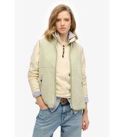 superdry para mujer w5011913a chaleco con forro polar active verde l casual poliester