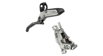 Sram level ultimate stealth 4 piston freno de disco delantero  sin rotor  950 mm plata