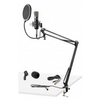 Micrófono Vonyx CMS 400 alámbrico con filtro antipop y soporte ajustable