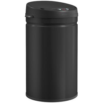 Cubo de basura 32x30.5x51 cm negro