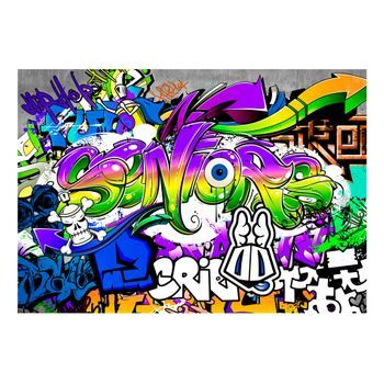 Papel Pintado 3d - Words Of City (200x140 Cm)