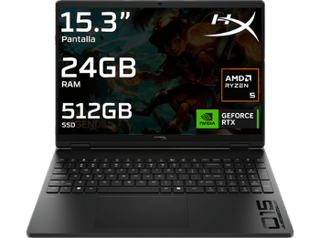 Portátil gaming - HP HyperX OMEN 15-gb0010ns, 15.3