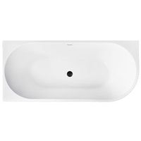 banera de esquina rea wenus 170 izquierda tapa negra white 170 x 80 x 575 cm