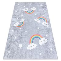 alfombra lavable junior 52063801 arcoiris nubes para ninos antidesl 160x220 cm