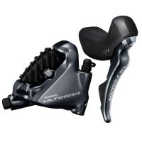 shimano ultegra r8020 hydraulic disc brake sti lever with flat mount caliper - rightfront