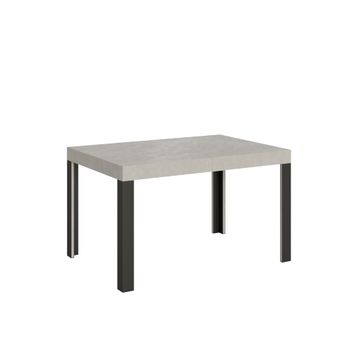 Mesa extensible 90x140/244 cm efecto madera cachemira, hierro