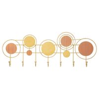 perchero de pared metalico multicolor 67 x 45 x 25 cm