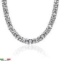 cadena bizantina de plata 925 para hombre 75 mm