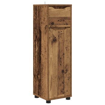 Gabinete De Baño Madera Vieja 30,5 X 30 X 101 Cm Vidaxl