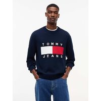 tommy jeans jersey tjm reg flag sweater para hombre