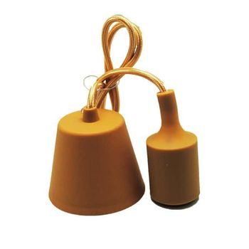 Portalámparas, cable y florón de silicona (12 colores)