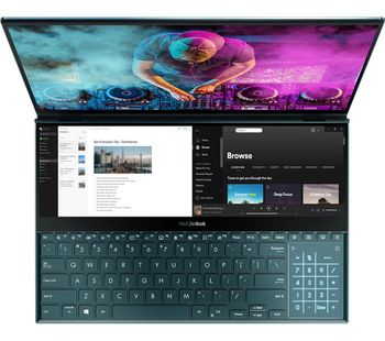 ASUS ZenBook Pro Duo UX581GV 15.6 Laptop - Intelu0026regCore i9, 1 TB SSD, Blue, Blue