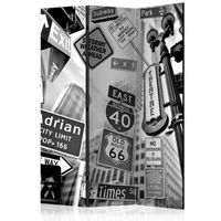 biombo - roads to manhattan 135x172 cm