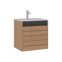 mueble para lavabo  - 61 x 47 x 62 cm - nogal