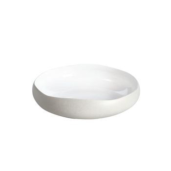 Plato de sopa 20 cm (juego de 6) gres natural blanco