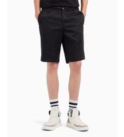 ax armani exchange para hombre 8nzs42zn1rz1200 bermuda de tejido elastico satinado negro 31 casual algodon