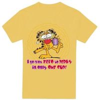 garfield camiseta from zero to perky para hombre
