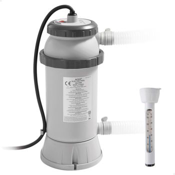 INTEX - Calentador eléctrico para piscinas de hasta 457 cm, caudal entre 1.896 y 9.464 litros/hora, temperatura de agua de los 17º a los 35º, calentar hasta 17.033 litros de agua, tubos especiales de
