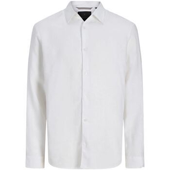 Jack & Jones Camisa manga larga 12293563 LAWRENCE LINEN-BRIGHT WHITE para hombre