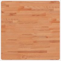 tablero de mesa cuadrado de madera maciza de haya 70x70x25 cm vidaxl