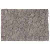 alfombra de bano pebbles algodon gris 60x90 cm sealskin