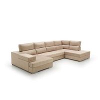 sofa gran chaise longue cama massima diseno derecha beige