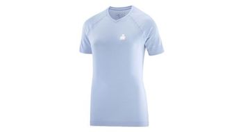 Maillot de manga corta dazzle blue compressport para mujer ironman