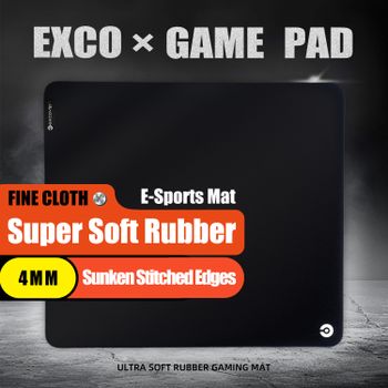 Alfombrilla de ratón EXCO Esports Gmaing, tela de microfibra ultral grande, Base de goma suave antideslizante, borde cosido plano para FPS CSGO VALORANT