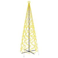 arbol de navidad conico 1400 led blanco calido 160x500 cm
