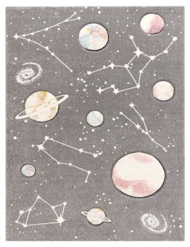 Alfombra infantil Kosmos gris  80x150 cm