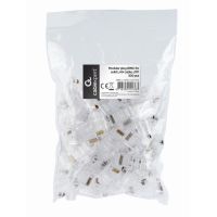 conector rj45 gembird lc-8p8c-001100 cat5 chapado en oro 100 unidades