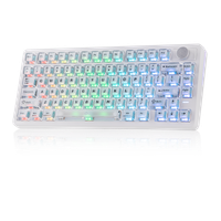 teclado gaming inalambrico epomaker he75 v2 tmr 75 ansi us layout gasket tri-modo con efecto hall socddks y rapid triggering