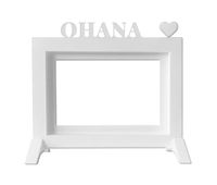 well home - marco de fotos de mesa o pared  modelo ohana  tamano del marco 205x135x15 para fotos de 10x15  color blanco