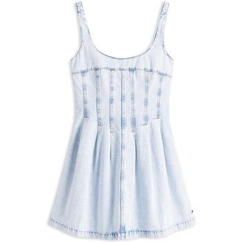 Tommy Jeans Vestido Pleat Seam Denim Dre para mujer