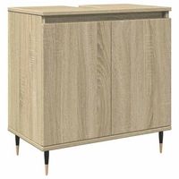armario de bano  mueble de bano madera de ingenieria roble sonoma 58x33x60 cm