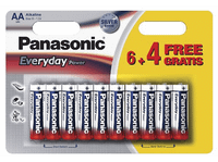 pilas aa - panasonic everyday power bateria alcalina 64 unidades