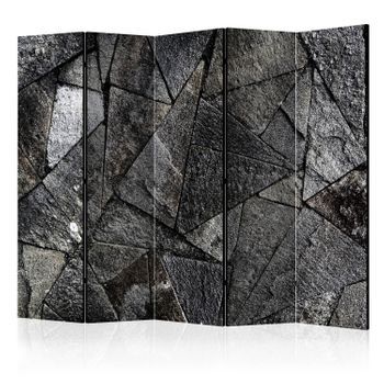 Biombo - Pavement Tiles (grey) Ii (225x172 Cm)