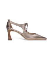 hispanitas para mujer hv264802 zapatos giorgia gris 36 piel 5 a 8cm cordones casual fiesta taupe