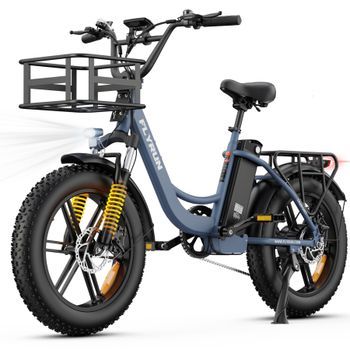 Bicicleta Eléctrica Urbana Flyrun F2013 Fat Tire, Batería De 624 Wh, Neumáticos De 20×4