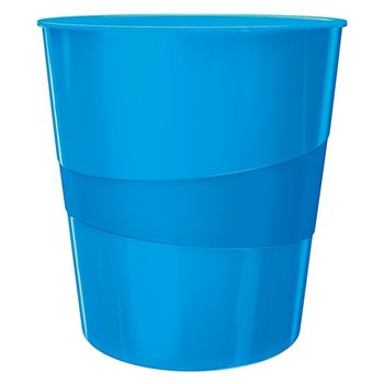 Leitz 5278 WOW papelera azul metalizado